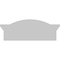 Ekena Millwork Eyebrow Architectural Grade PVC Pediment, 26"W x 10-1/2"H x 2-3/4"P PEDP026X105EYE00 - alternate 3